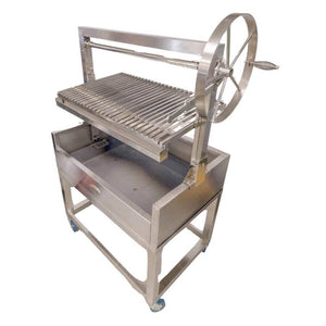 Stainless Steel Parrilla Grill 885 x 550 - Stoves & Cooktops - Flaming Coals - Hunter Valley Heating 