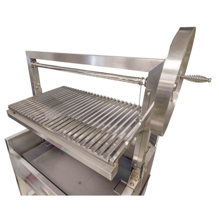 Stainless Steel Parrilla Grill 885 x 550 - Stoves & Cooktops - Flaming Coals - Hunter Valley Heating 