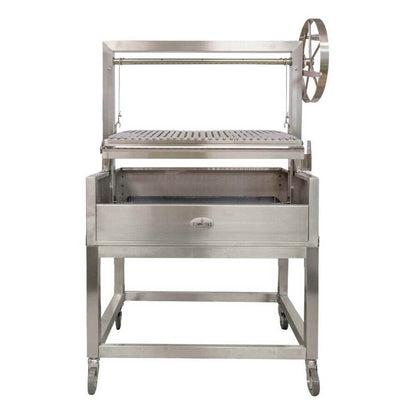 Stainless Steel Parrilla Grill 885 x 550 - Stoves & Cooktops - Flaming Coals - Hunter Valley Heating 