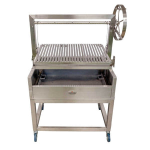 Stainless Steel Parrilla Grill 885 x 550 - Stoves & Cooktops - Flaming Coals - Hunter Valley Heating 
