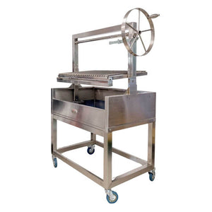 Stainless Steel Parrilla Grill 885 x 550 - Stoves & Cooktops - Flaming Coals - Hunter Valley Heating 