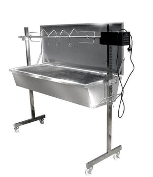 Stainless Steel Warrior Spit Roaster - Stoves & Cooktops - Flaming Coals - Hunter Valley Heating 
