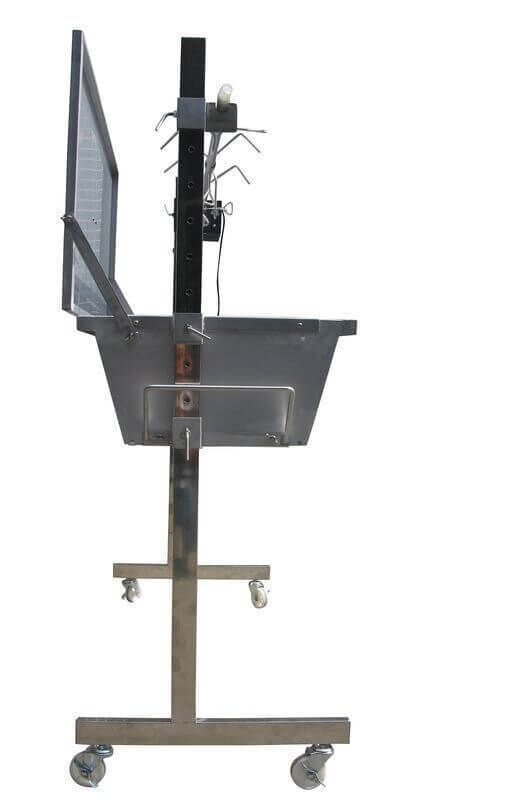 Stainless Steel Warrior Spit Roaster - Stoves & Cooktops - Flaming Coals - Hunter Valley Heating 