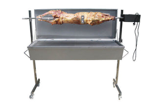 Stainless Steel Warrior Spit Roaster - Stoves & Cooktops - Flaming Coals - Hunter Valley Heating 
