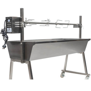 The Master Stainless Steel Spit Rotisserie - Stoves & Cooktops - Flaming Coals - Hunter Valley Heating 