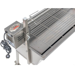 The Master Stainless Steel Spit Rotisserie - Stoves & Cooktops - Flaming Coals - Hunter Valley Heating 