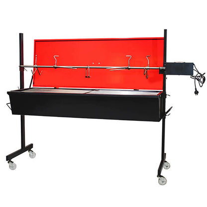 Warrior Pig Spit Roaster - Stoves & Cooktops - Flaming Coals - Hunter Valley Heating 