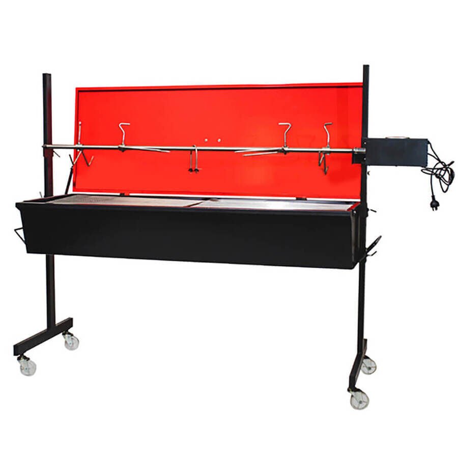 Warrior Pig Spit Roaster - Stoves & Cooktops - Flaming Coals - Hunter Valley Heating 