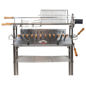 Deluxe Cyprus Grill Spit Stainless Steel - Stoves & Cooktops - Flaming Coals - Hunter Valley Heating 