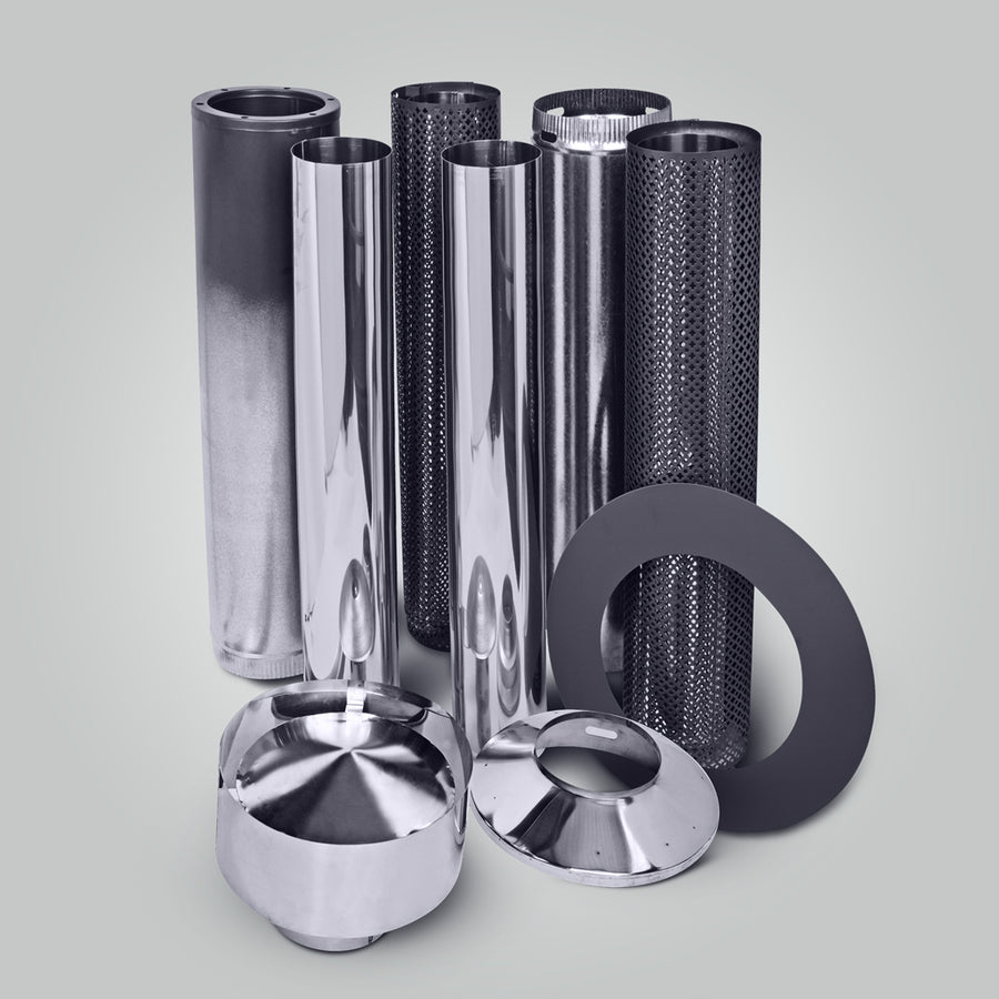 Forge Default Black Mesh Flue Kit - Hunter Valley Heating