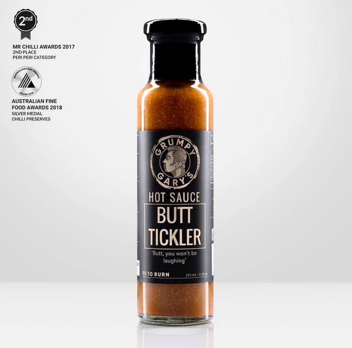 The Butt Tickler Hot Sauce - Salts, Rubs and Sauces - Grumpy Gary's Gourmet Hot Sauces - Hunter Valley Heating 