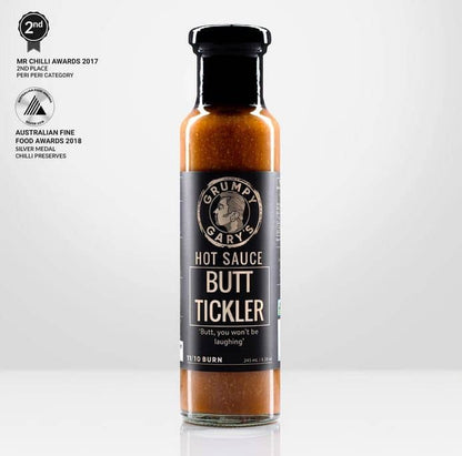 The Butt Tickler Hot Sauce - Salts, Rubs and Sauces - Grumpy Gary's Gourmet Hot Sauces - Hunter Valley Heating 