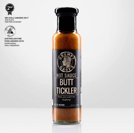 The Butt Tickler Hot Sauce - Salts, Rubs and Sauces - Grumpy Gary's Gourmet Hot Sauces - Hunter Valley Heating 