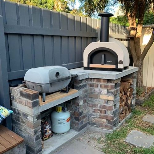 HVH60 Dome Preassembled Pizza Oven by HVH Pizza Ovens, compact outdoor pizza oven with dome design and stainless steel finish.