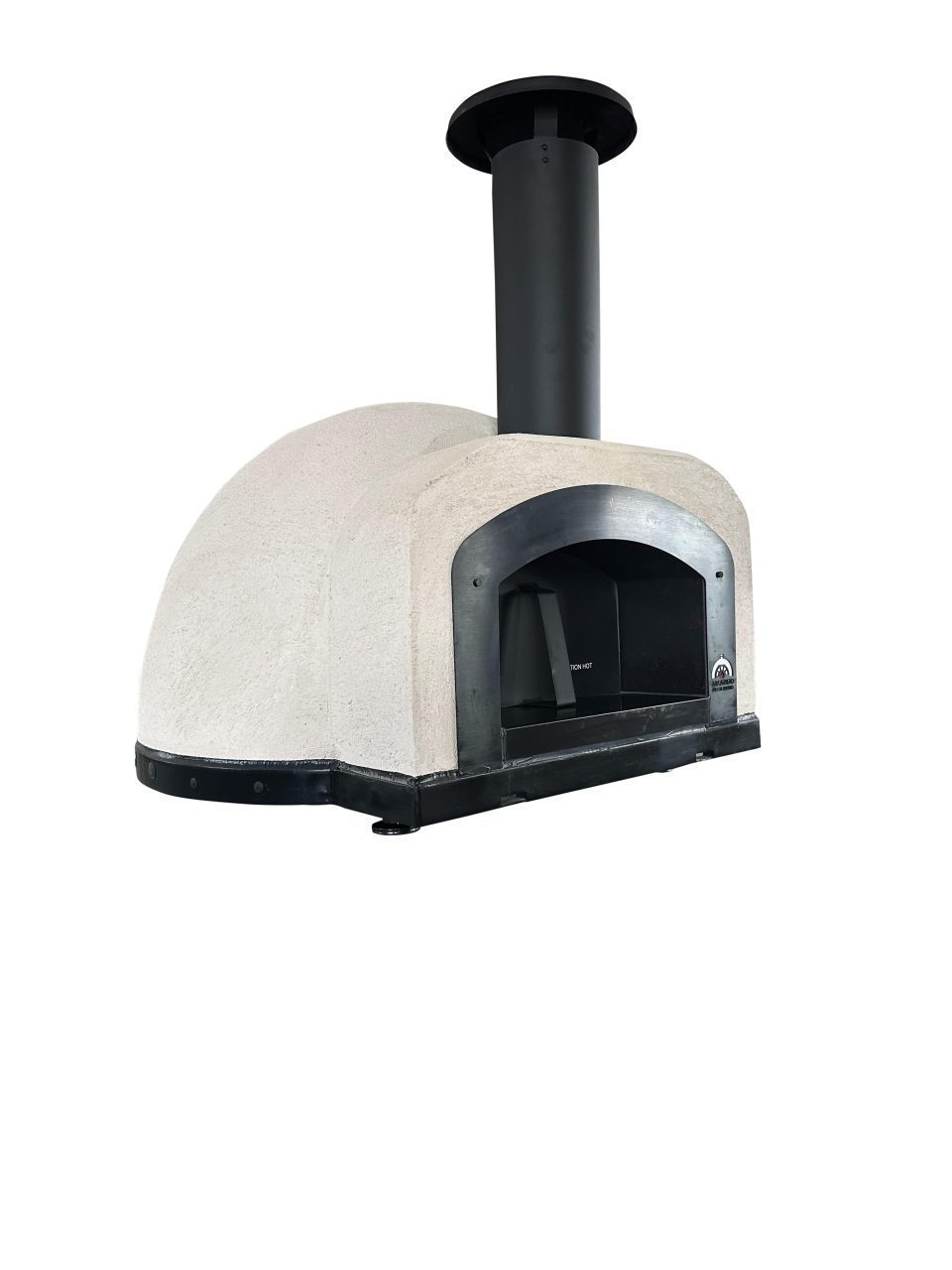 HVH70 Crema Black PVD preassembled pizza oven by HVH Pizza Ovens with sleek black finish and professional design.