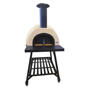 HVH Pizza Ovens HVH70 Dome Preassembled Pizza Oven with stainless steel exterior and domed lid for efficient pizza baking