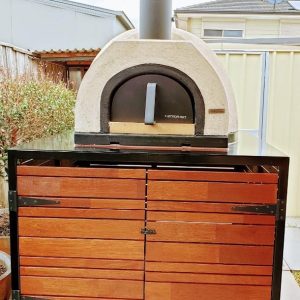 HVH Pizza Ovens HVH70 Dome Preassembled Pizza Oven with stainless steel exterior and dome design for professional pizza baking.