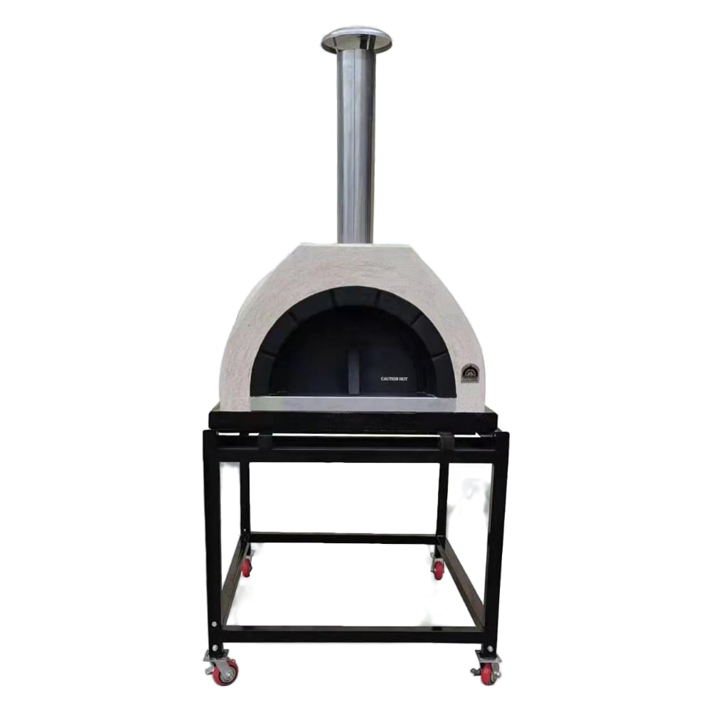 HVH Pizza Ovens HVH80 Dome Preassembled Pizza Oven with stainless steel exterior and compact design for home pizza baking.