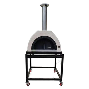 HVH Pizza Ovens HVH80 Dome Preassembled Pizza Oven with stainless steel exterior and compact design for home pizza baking.