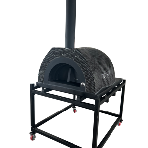 HVH Pizza Ovens HVH80 Tiled Dome Preassembled Pizza Oven with tiled dome and compact design for outdoor pizza baking.