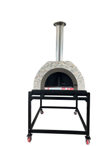 HVH Pizza Ovens HVH80 Tiled Dome Preassembled Pizza Oven, portable outdoor pizza oven with tiled dome design