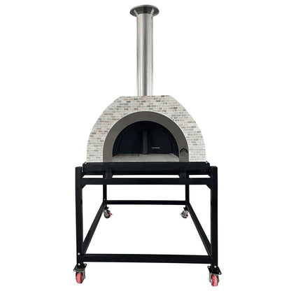 HVH Pizza Ovens HVH90 Tiled Dome Preassembled Pizza Oven with tiled dome design for quick, even baking of pizzas.