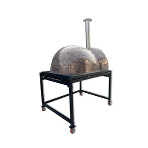 HVH Grande Tiled Preassembled Pizza Oven with mushroom design, ideal for outdoor cooking and home pizza making.