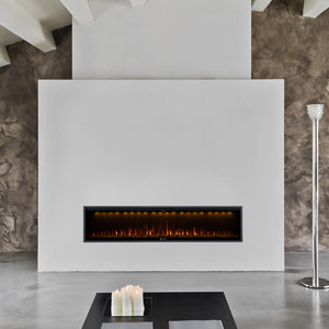 Kalora Nexus recessed electric fireplace in contemporary living room