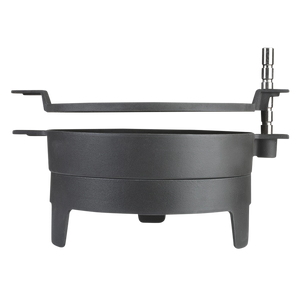 Morsø Grill ‘71 Table outdoor charcoal grill with black metal stand and spacious cooking surface for backyard barbecues