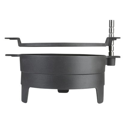 Morsø Grill ‘71 Table outdoor charcoal grill with black metal stand and spacious cooking surface for backyard barbecues