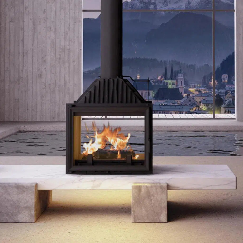 BEST FIREPLACES AUSTRALIA - Siena 750 Tunnel Freestanding Fireplace | Hunter Valley Heating