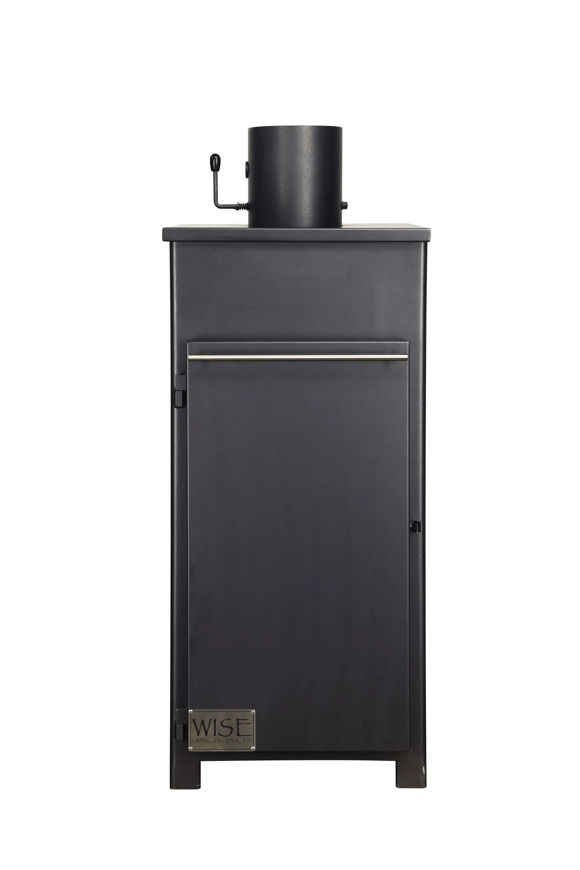 WISELIVING Dynamic 2500 Hydronic Boiler unit, 25kW stove and cooktop with durable metal construction and control panel.