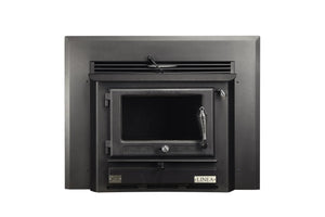 WISELIVING Linea Hydronic Wood Boiler stove for heating and cooking, featuring inbuilt design and 20kW power output.