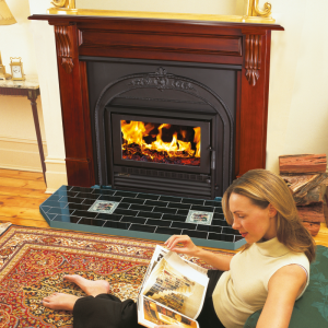 Heatcharm 1600 Victorian inbuilt wood fireplace with ornate Victorian design and traditional heating features.